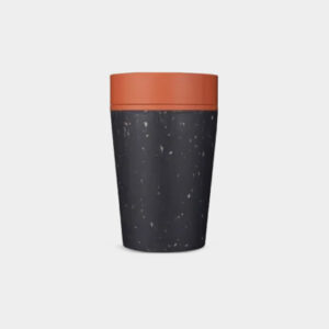 Reusable Coffee Cup<br>8oz / 227ml<br>Grey and Sundown Orange